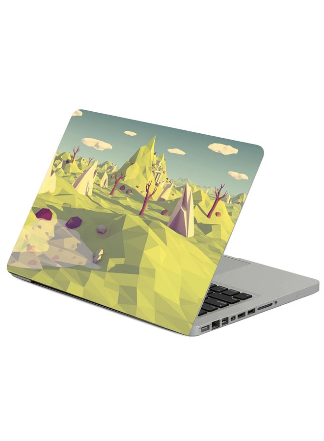 Polygon Landscape Printed Laptop