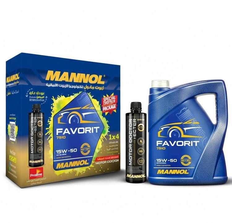 Mannol Favorit 15W-50 (4L) & Motor Doctor Additive – Special Gift Bundle