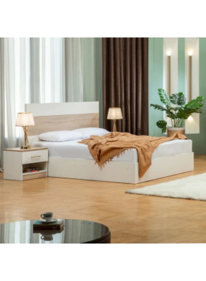 Malazhouse Modern Twin bedroom White X Beige MDF