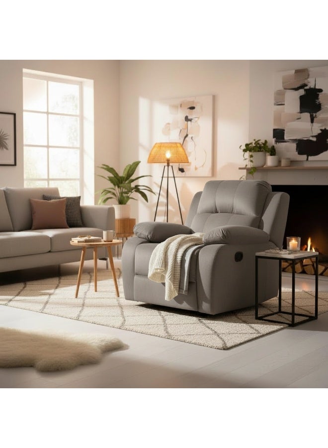 ARLO Rose Rocking and Rotating Recliner grey