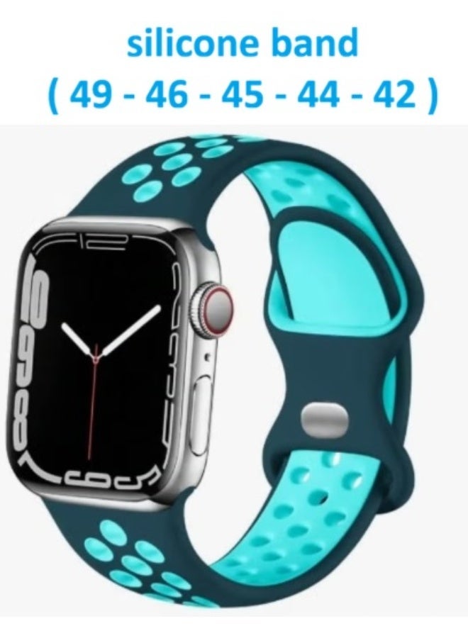 Breathable silicone sports band